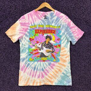 The Jimi Hendrix Experience 1966 Psychedelic Band Tie Dye M